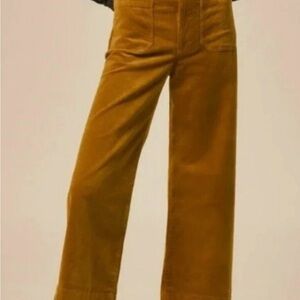 Anthropologie Maeve Tan Corduroy Trousers